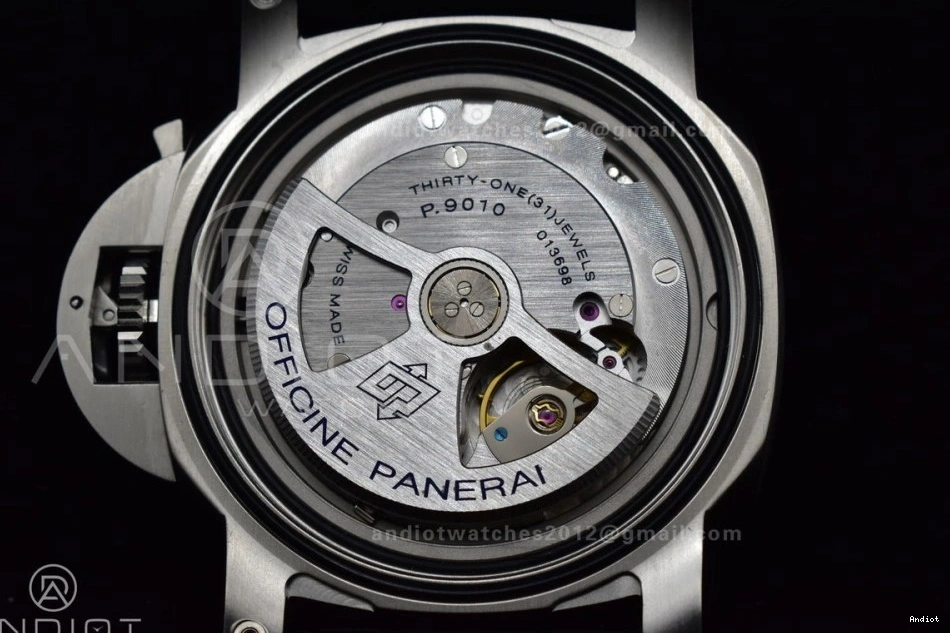 on Black Black Dial  Best Leather Strap VSF P.9010 PAM1312 1:1 Edition 0505